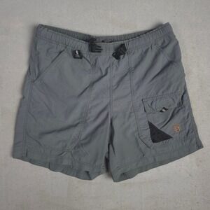 Eddie Bauer EBTEK Outdoor Hiking Shorts Buckle Waist Nylon Utility‎ Gray Mens M